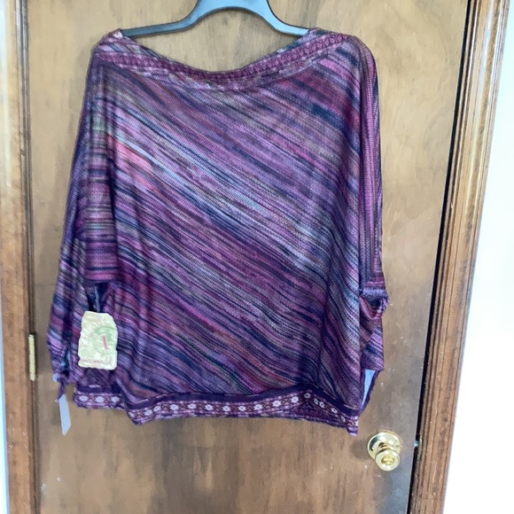Relist3/25 NWT One World soft boho print detail tie detail top 3X - Picture 15 of 17